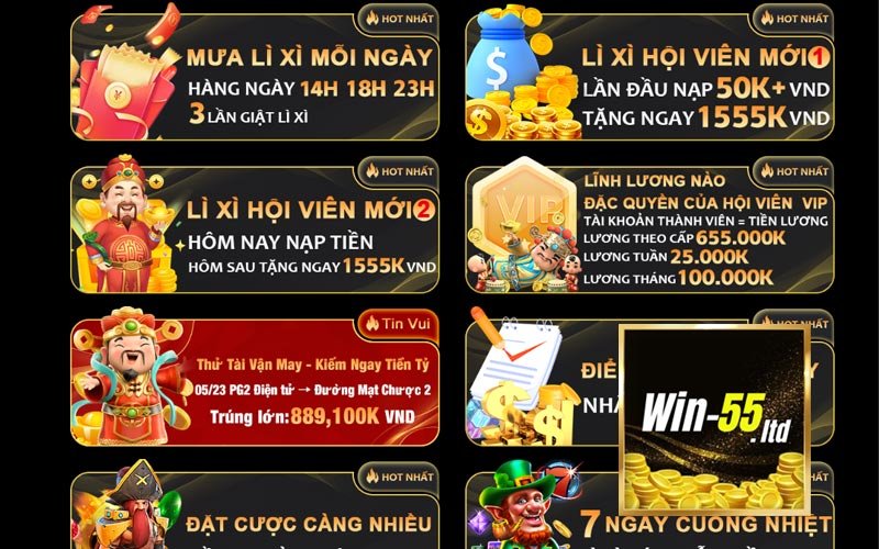 Win55 tặng 55k